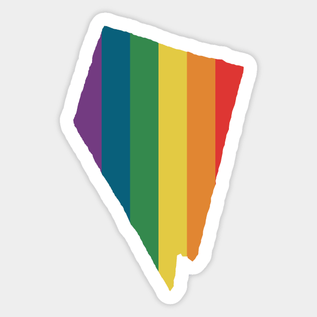 Nevada State Rainbow Sticker by n23tees